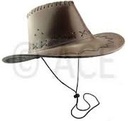 SOMBRERO VAQUERO IMITACION PIEL CAFE