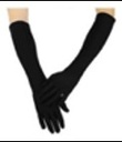 YW SATIN ADLT BLACK LONG GLOVES 50 CM T