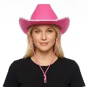 YW SOMBRERO VAQUERO ROSA