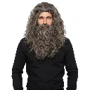 YWQ EXC WIZARD WIG & BEARD BROWN