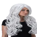 YWQ WAVY LAYERED WIG WHITE