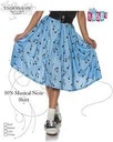 50"MUSICAL NOTE SKIRT