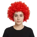 AFRO CLOWN WIG RED