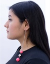 ARETES DE BOLAS DE COLORES 70´s 80´s
