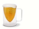 BOTTOMS UP FOOTBALL BEER MUG
