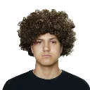 BROWN MEGA AFRO WIG