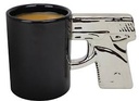 CHROME HANDLED GUN MUG