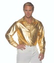 DISCO SHIRT GOLD METALLIC ADLT