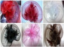 FASCINATOR ROJO DE MOÑO