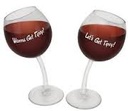 GET TIPSY WINE GLASSES SET FOR 2