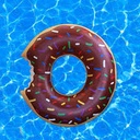 GIANT DONUT POOL FLOAT CH/FROST W/S