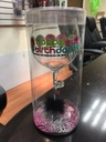 GLASS WINE BDAY STAR