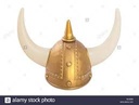 GOLD VIKING HELMET
