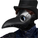 MASK-PLAGUE DR. PESTE PLASTICO NEGRO