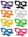 NEON SUNGLASS MUSTACHE RING
